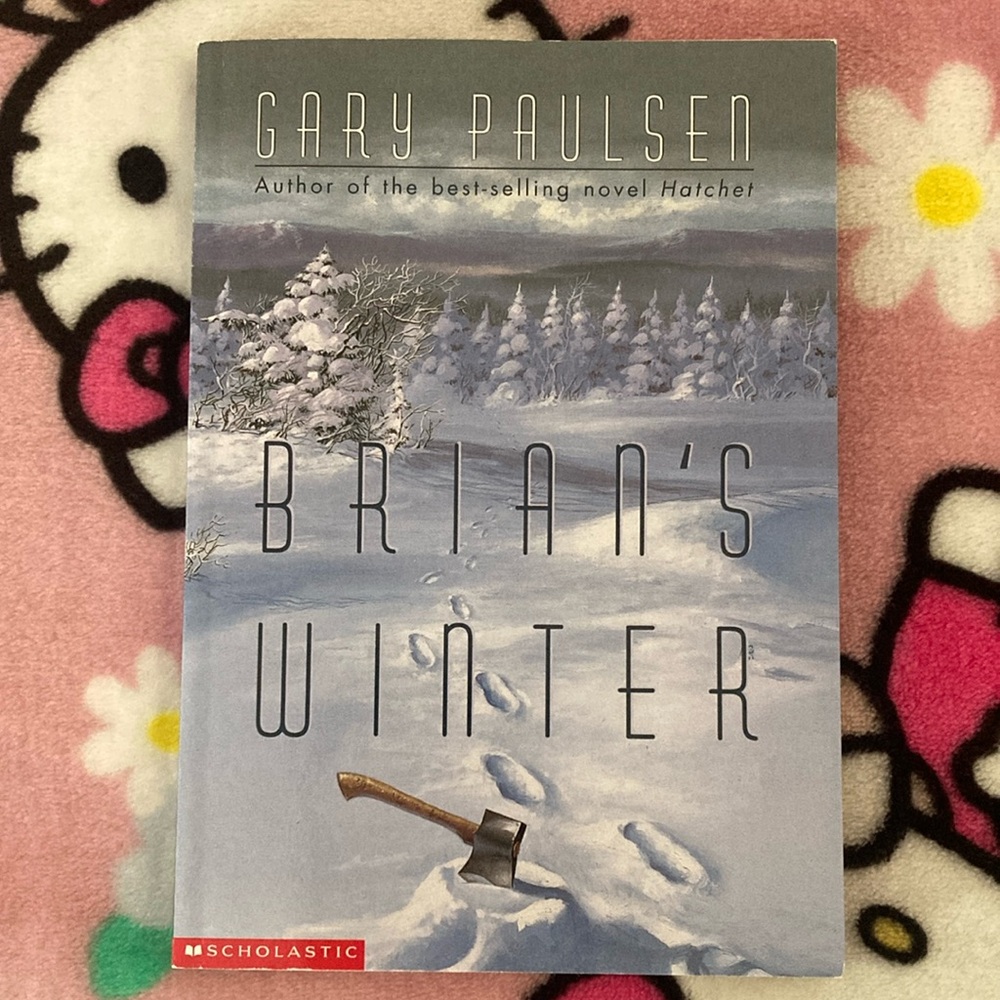 Scholastic Brian's Winter by Gary Paulsen - Blue and White Cover